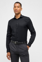 SLIM FIT Cover Shirt in black plain