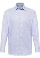 COMFORT FIT Shirt in medium blue checkered