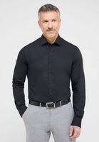 SLIM FIT Performance Shirt in black plain