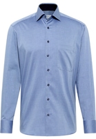 COMFORT FIT Shirt in medium blue checkered