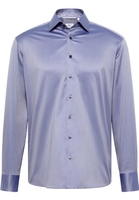 COMFORT FIT Luxury Shirt in staalgrijs vlakte