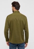 COMFORT FIT Hemd in khaki unifarben