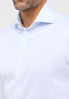 MODERN FIT Soft Luxury Shirt in pastellblau unifarben