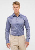 SLIM FIT Luxury Shirt in staalgrijs vlakte