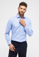 MODERN FIT Shirt in medium blue structured