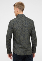 SLIM FIT Shirt in khaki printed