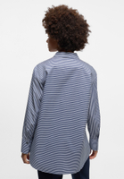 shirt-blouse in navy striped