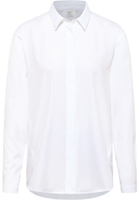 shirt-blouse in white plain