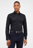 SLIM FIT Performance Shirt noir structuré