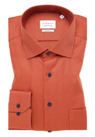 MODERN FIT Shirt in terracotta structured