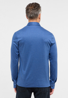 SLIM FIT Jersey Shirt in blau unifarben