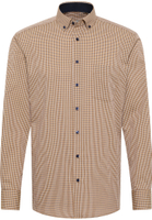 MODERN FIT Shirt in caramel checkered