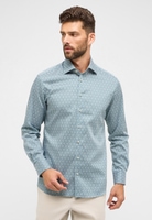 MODERN FIT Shirt in green printed