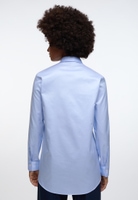 Soft Luxury Shirt Bluse in hellblau unifarben