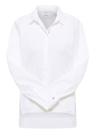 Pink Ribbon Bluse Frauke in white plain