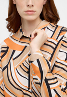 shirt-blouse in orange printed