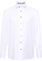 COMFORT FIT Luxury Shirt in wit vlakte