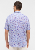 MODERN FIT Linen Shirt in blue printed