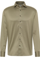 MODERN FIT Soft Luxury Shirt in steel grey plain