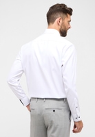 COMFORT FIT Cover Shirt in white plain