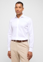 SLIM FIT Performance Shirt in wit gestructureerd