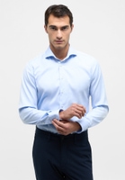 SLIM FIT Cover Shirt in hellblau unifarben