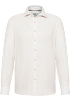 MODERN FIT Overhemd in wit gestructureerd