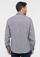 MODERN FIT Linen Shirt in grau unifarben