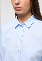 shirt-blouse in blue plain