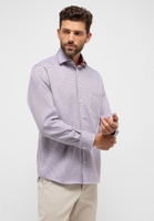 COMFORT FIT Shirt in terracotta checkered