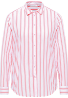 shirt-blouse in coral striped
