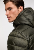 Quilted jacket in olive plain