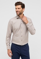 MODERN FIT Shirt in taupe structured