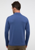 Strick Pullover in blau unifarben