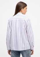 shirt-blouse in navy/pink striped