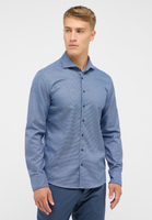 SLIM FIT Shirt in dark blue structured