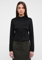 Jersey Shirt Blouse in black plain
