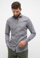 SLIM FIT Shirt in anthracite striped