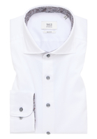 SLIM FIT Soft Luxury Shirt in weiß unifarben