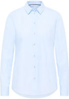 shirt-blouse in blue plain
