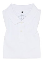 MODERN FIT Polo shirt in white plain
