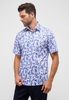 MODERN FIT Shirt in medium blue printed