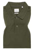 REGULAR FIT Poloshirt in olive unifarben