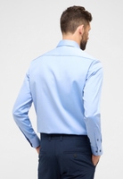 MODERN FIT Cover Shirt in blau unifarben