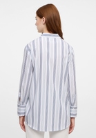 Blouse in indigo striped