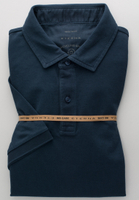 MODERN FIT Polo bleu foncé uni