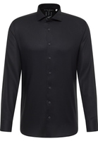 SLIM FIT Performance Shirt noir structuré