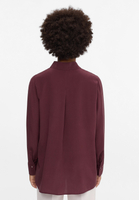 Blouse-chemisier bordeaux uni