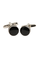 Cufflinks in black plain