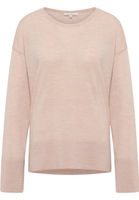 Strick Pullover in beige unifarben